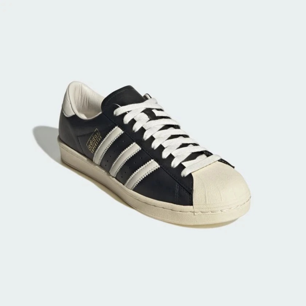 Adidas Superstar Vintage Made in Germany Mens Size 9 Black/White JI3139 NEW - Picture 4 of 7